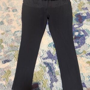 Black Straight-Leg Pants